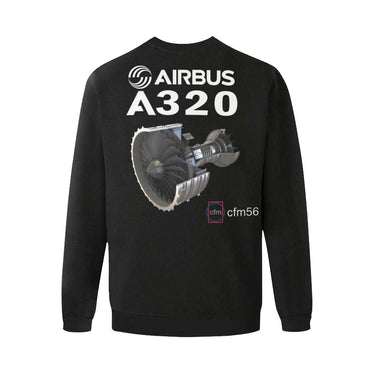 AIRBUS 320 MEN'S OVERSIZED FLEECE CREW SWEATSHIRT - PILOTSX